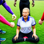 **Image Prompt:** A dynamic sports coach passionately explaining a winning strategy to a diverse team of athletes on a vibrant green field. Focus on energy, teamwork, and leadership. Consider a style reminiscent of dynamic sports photography.