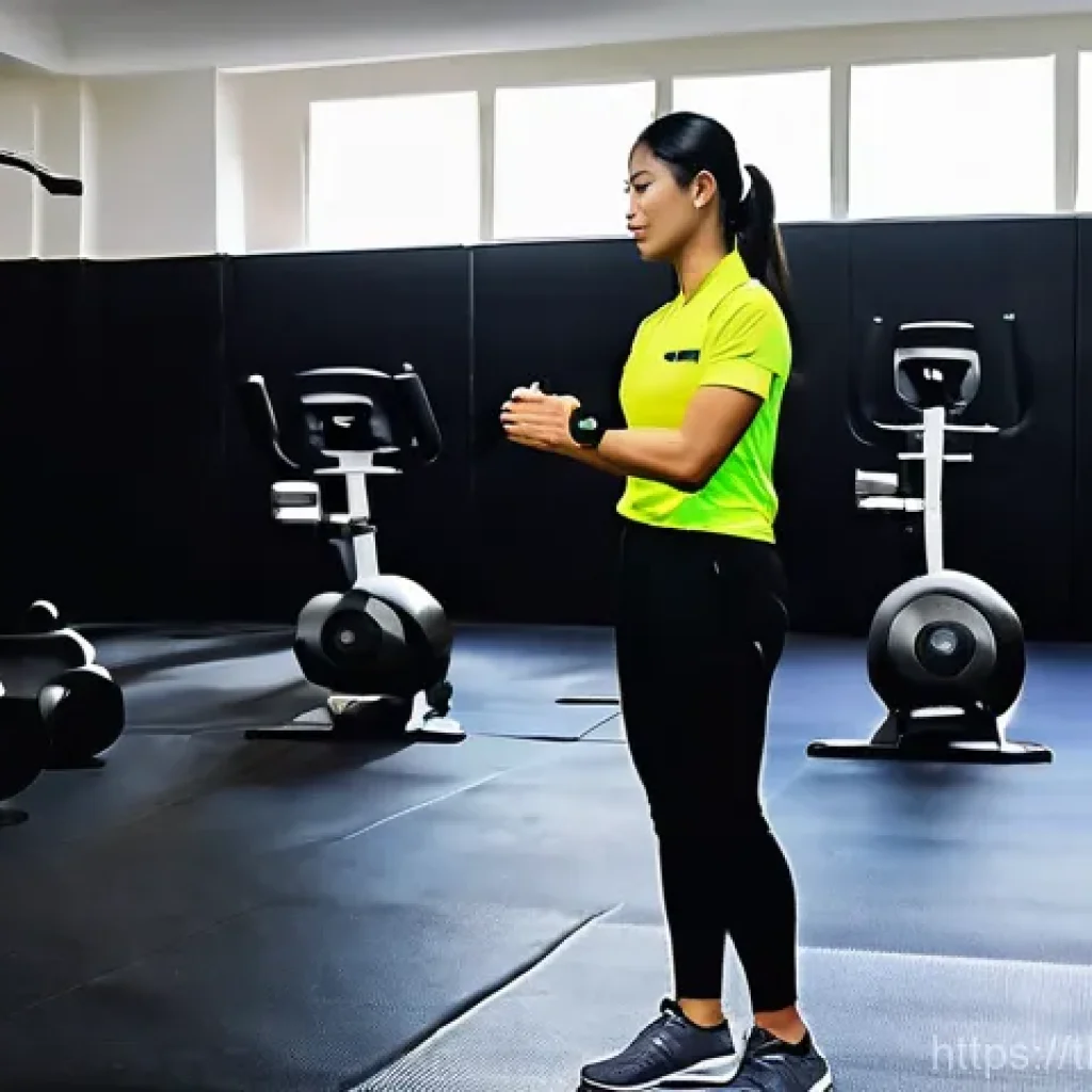 레저스포츠지도자 자격증 시험 난이도 분석 - **Scene: Thai Fitness Trainer's Practical Exam - Correcting Form**
A highly focused Thai female ...