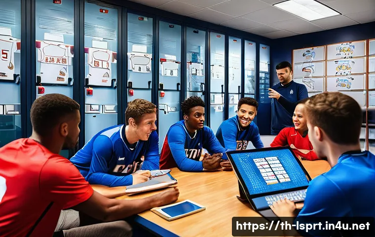 레저스포츠지도자와 업무 관련 기술 활용 노하우 - **Prompt 1: Inspiring Leadership and Team Strategy**
A dynamic, wide-angle shot of a diverse pro...