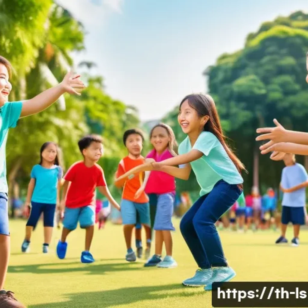 레저스포츠지도자 필수 교재 리뷰 - A vibrant outdoor recreational sports leader organizing a diverse group of participants including ch...