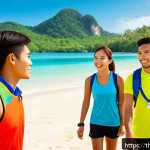 Home 18 레저스포츠지도자 자격증으로 해외 취업 가능성 - A professional sports activity leader wearing appropriate athletic attire and a whistle around their...