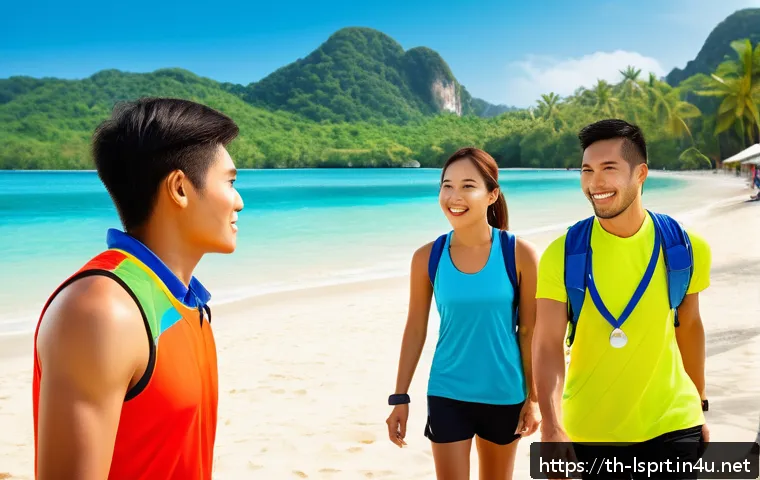 레저스포츠지도자 자격증으로 해외 취업 가능성 - A professional sports activity leader wearing appropriate athletic attire and a whistle around their...