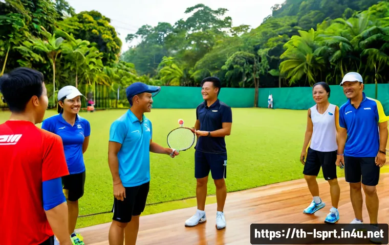 Home 29 레저스포츠지도자 커뮤니티 참여로 얻을 수 있는 이점 - Photorealistic community meetup for Thai recreational sports instructors, diverse adult coaches in m...